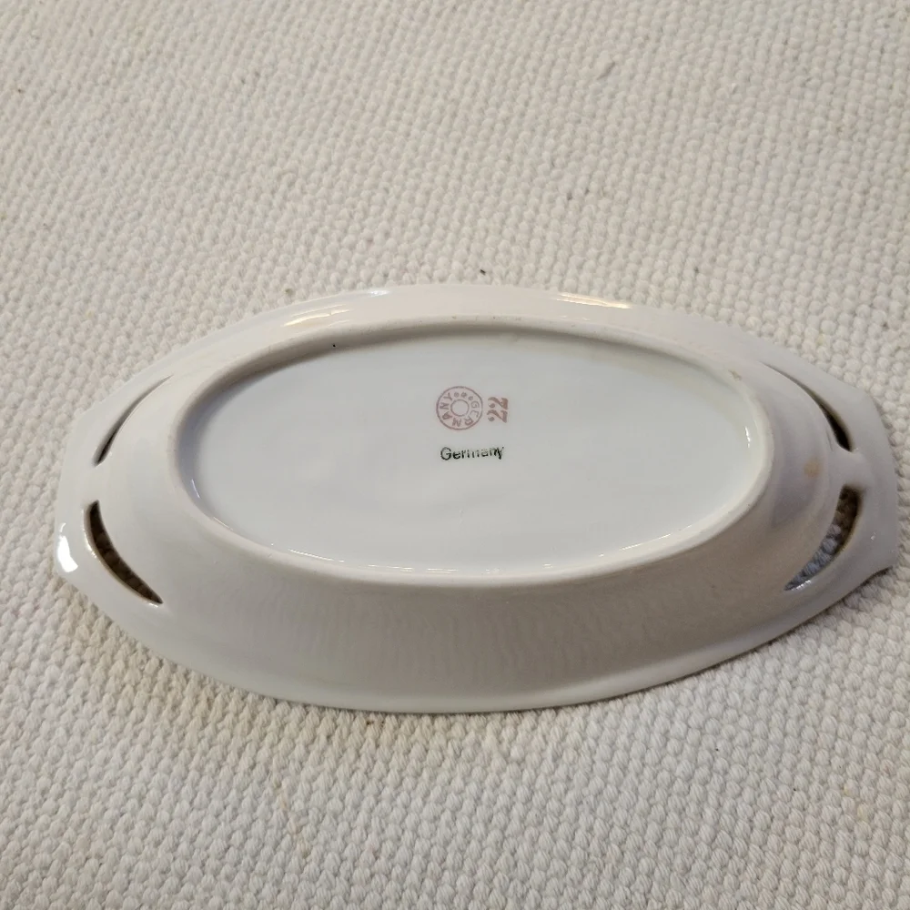 Vintage German Oval Celery Serving Dish.